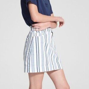 Nobody Denim 100% cotton striped Piper Mini Skirt